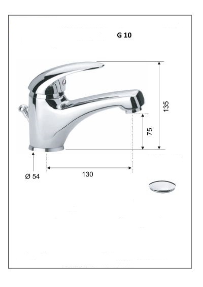 Смеситель для умывальника Remer G10 (4) G10 114332 - Вид №1