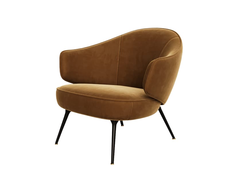 Бархатное кресло с подлокотниками ANA ROQUE INTERIORS ARCH-00029279