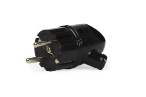 16532251 Вилка с кольцом с заземлением черная 16А 250В SBE-16-P03-b Smartbuy