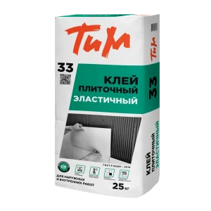 Клей плиточный эластичный ТиМ №33 25 кг 11809569 STLM-2051798