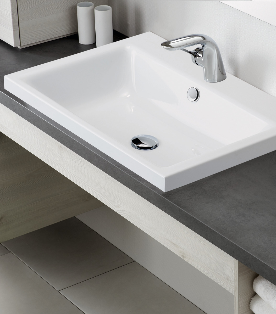 Умывальник KALDEWEI Сталь эмалированная 3154 258 альпийский белый матовый 31543060258  - Вид №3