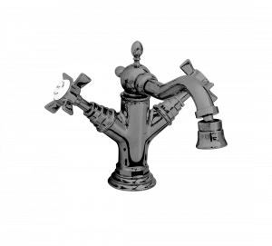 Gentry Home Смеситель для раковины Style на три отверстия с всплывающей пастой Ascot Темный никель GH101207