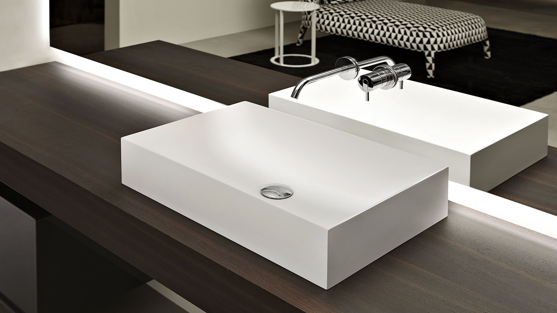 Stratos Накладная раковина на столешницу  прямоугольная Antoniolupi  - Вид №7