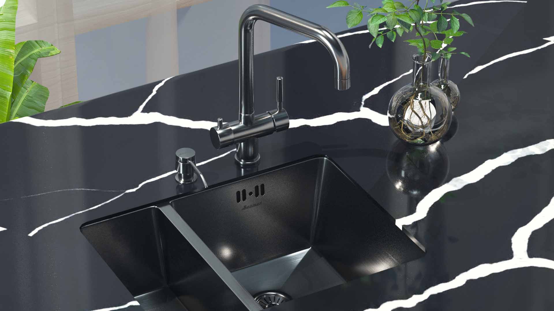 Кухонные смесители Visconti SSL-7326-GL SEAMAN - Вид №1