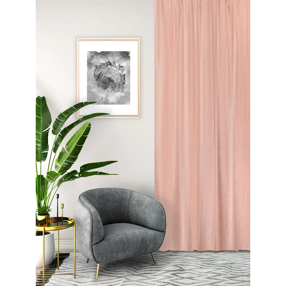 Штора на ленте Seasons Looks 140х260 см Havana5 цвет розовый 84177631 STLM-2113845  - Вид №4