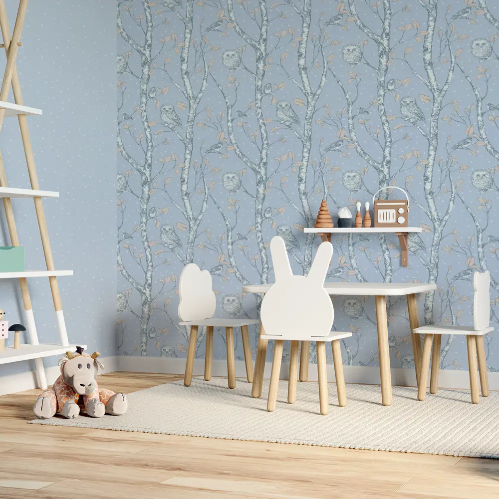 Обои флизелиновые Home Color Wonderful синие 1.06 м HC71534-16 светящиеся в темноте 82770570 STLM-2002090 - Вид №6