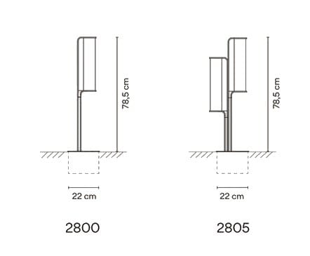 Алюминиевый и стеклянный светодиодный световой столб Vibia класс ARCH-00041699 - Вид №7