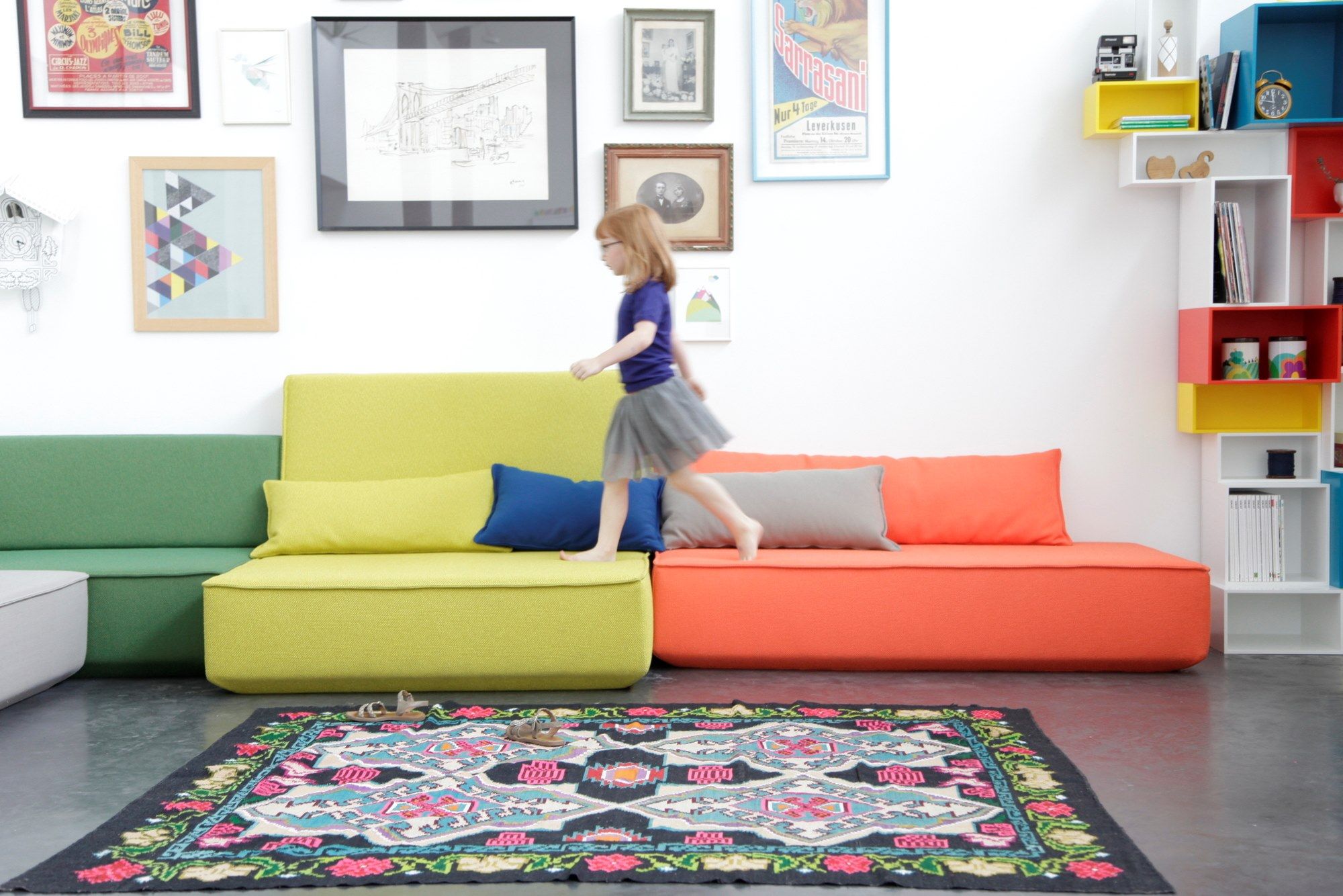 Модульный прямоугольный пуф из ткани Cubit by Mymito ARCH-00027759 - Вид №21