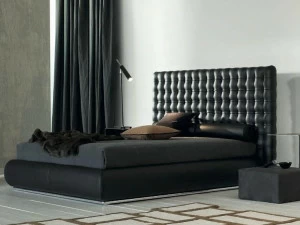 Twils Двуспальная кровать с тафтинговым изголовьем Chocolat