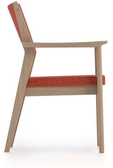 PIAVAL Штабелируемый тканевый стул с подлокотниками Elisa | health & care 54-13/1 - Вид №2