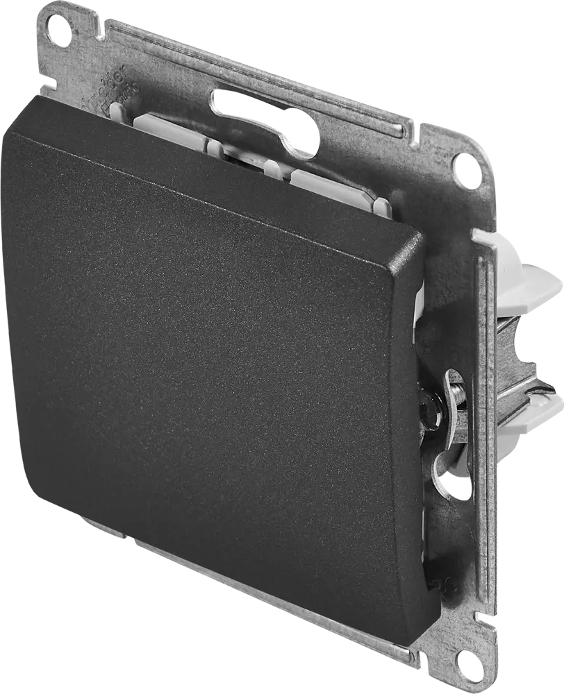 Schneider Electric Glossa — встраиваемый переключатель с 1 клавишей антрацит 86710489