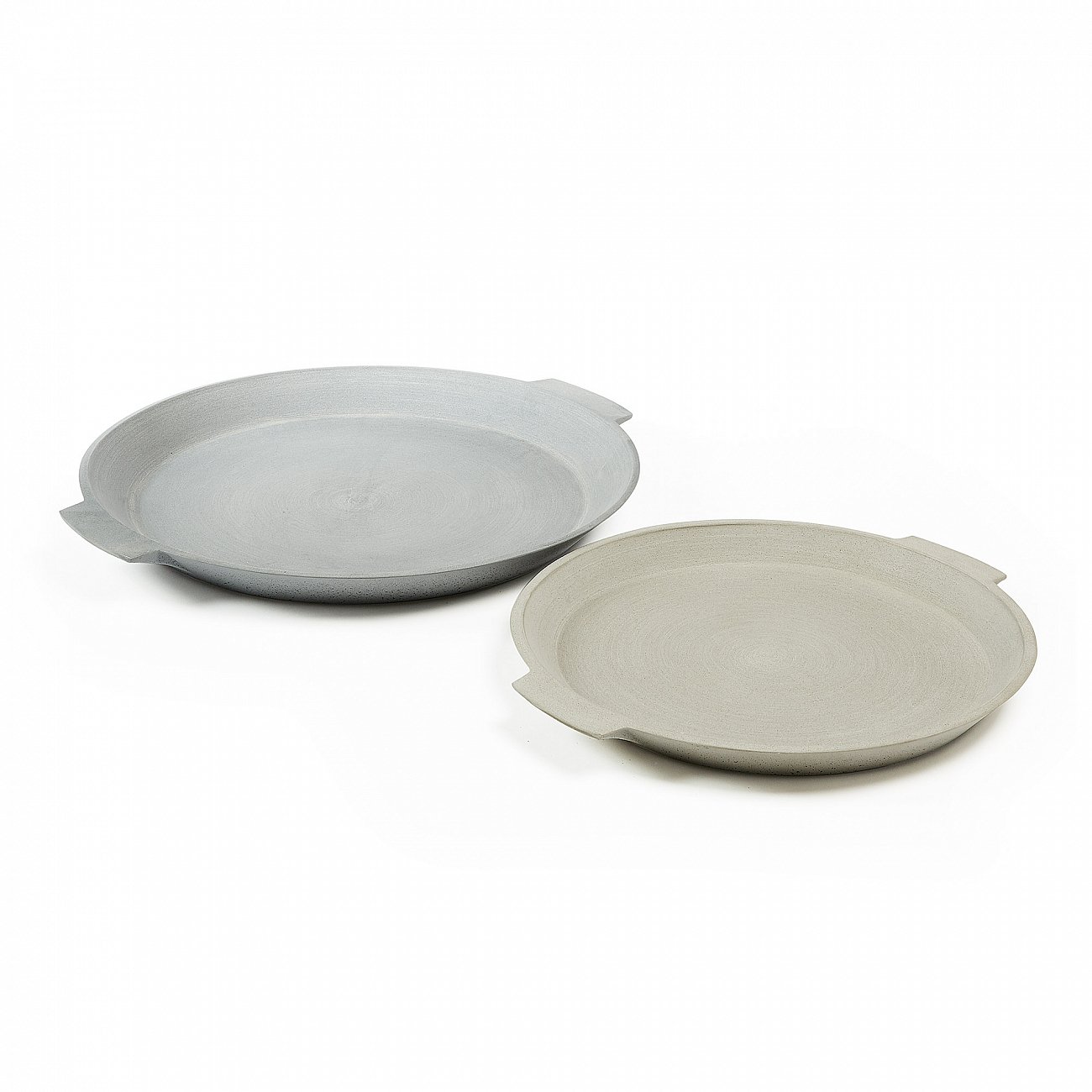 Блюда серые из цемента 2 штуки Stefy от La Forma LA FORMA STEFY 00-3864737 Серый  - Вид №1