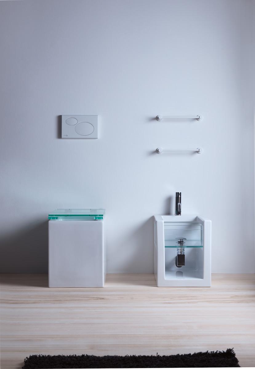 GLWC0113 Напольный унитаз приставной GSG CERAMIC GLASS - Вид №1