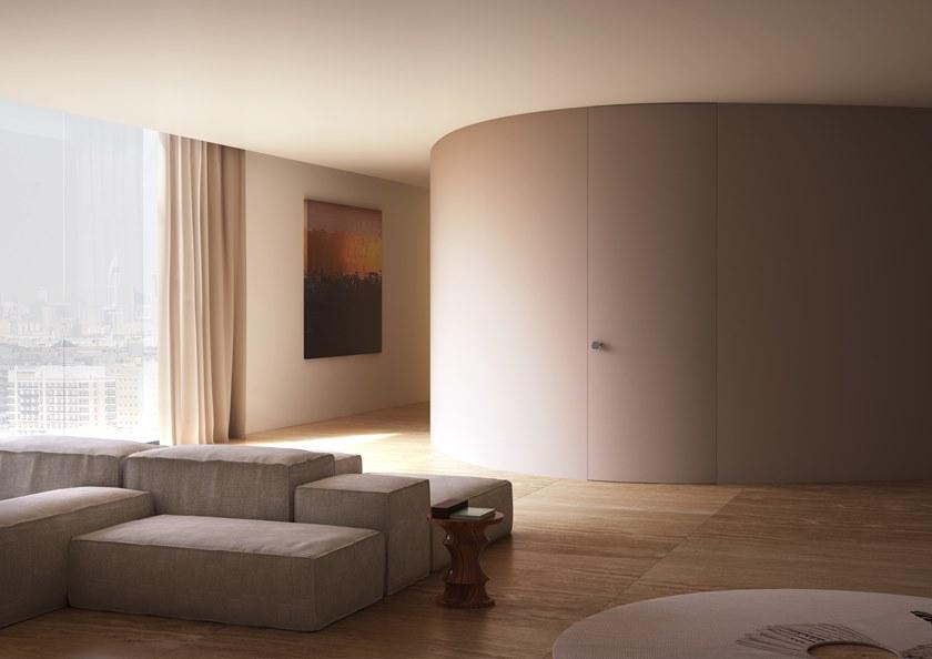 Linvisibile Изогнутая дверь заподлицо со стеной Linvisibile alba sun-id-1435142 - Вид №2