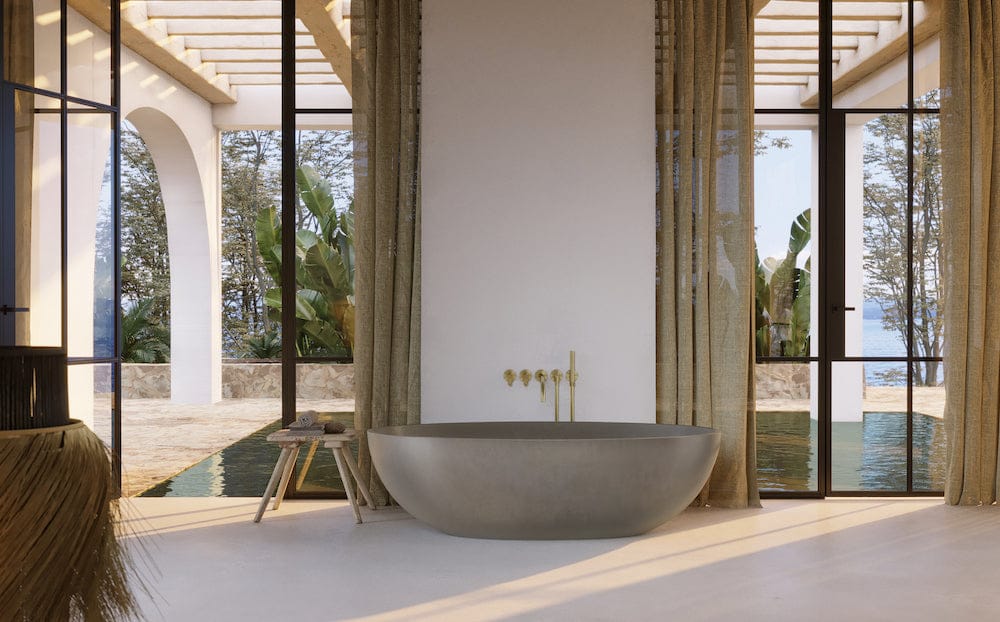 Овальная ванна в центре комнаты COCOON Maison ARCH-00106360 - Вид №7