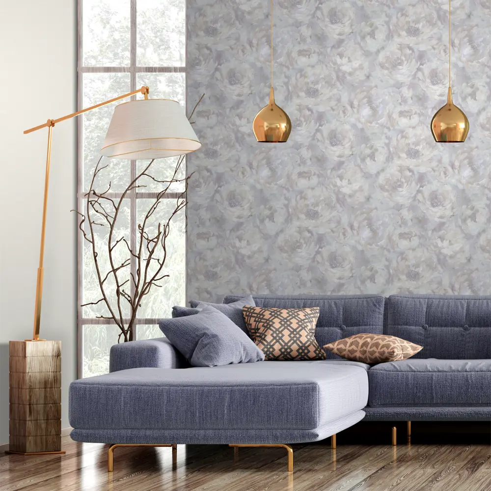 Обои флизелиновые Inspire Peony бежевые 1.06 м Bohemia 6 83617725 STLM-2000568 - Вид №3