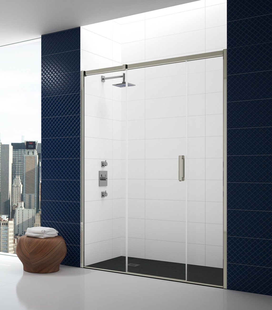 Дверь в нишу GSR1325H L или R Merlyn Arysto Хромированный 