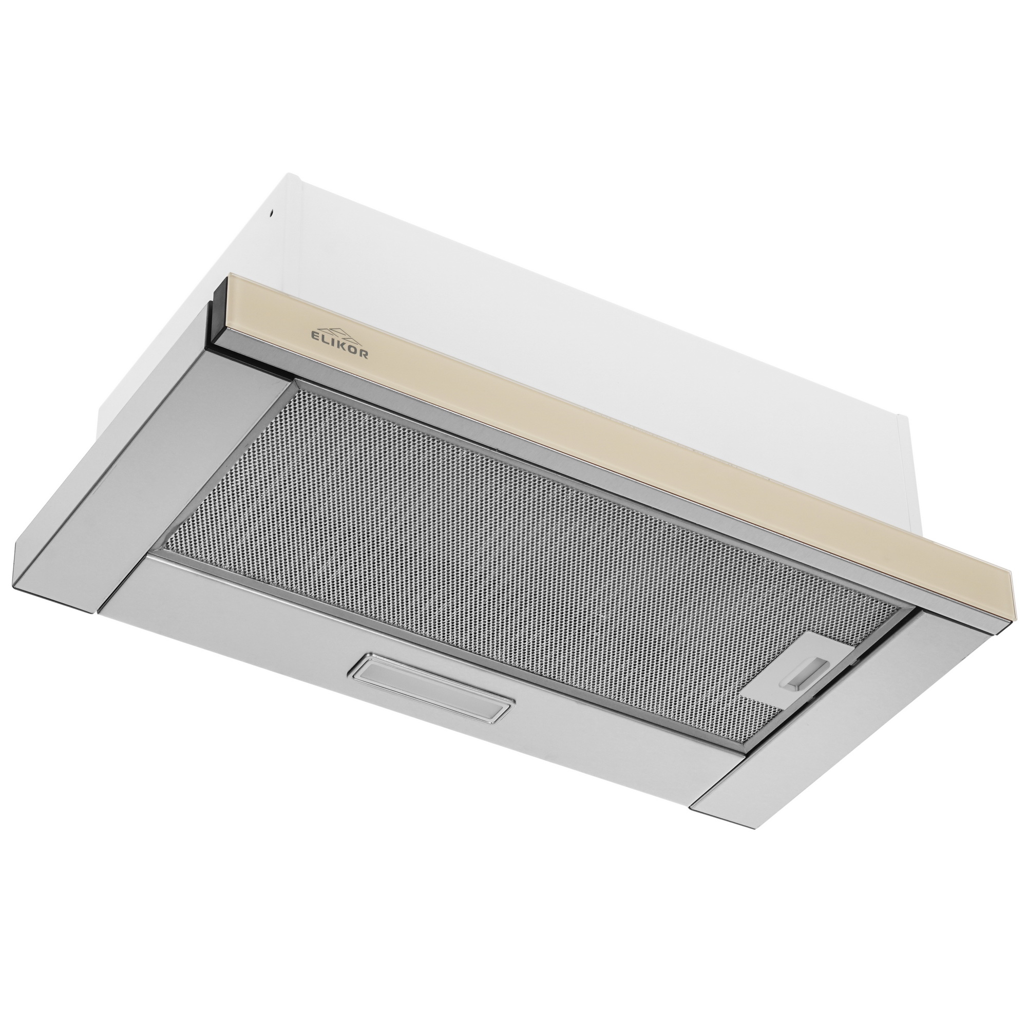 1183419 Вытяжка телескопическая ELIKOR Интегра Glass 60Н-400-В2Д серебристый/бежевый STDN-0134178