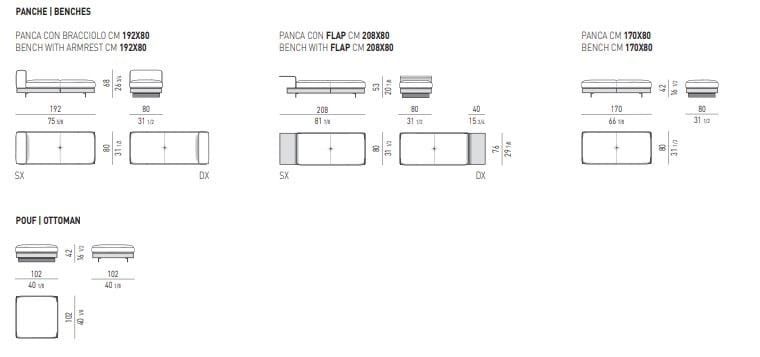 Кожаный диван Minotti Коннери ARCH-00151868 - Вид №24