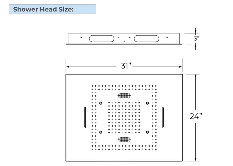 Светодиодный набор для душа из нержавеющей стали с ручным душем Fontana Showers FS1462 ARCH-00063213 - Вид №6