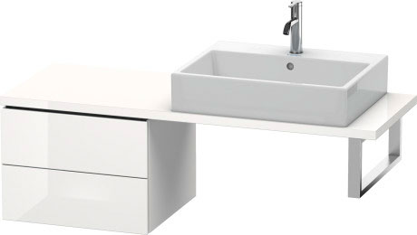 LC582705252 Шкафчик для компактной консоли L-Cube #LC5827 520 x 477 мм Европейский дуб, декор Duravit - Вид №2