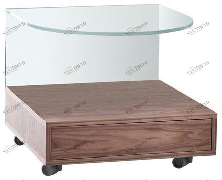 Tonelli Design Тумбочка стеклянная на колесиках sun-id-1483332