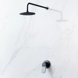 FB85A2R002 набор: см-ль д/душа верхний душ 220 мм держатель д/верхн.душа черный шт. AM.PM X-Joy