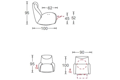 Вращающееся кресло с электроприводом CAMPO DE' FIORI Lagoon ARCH-00063795 - Вид №11