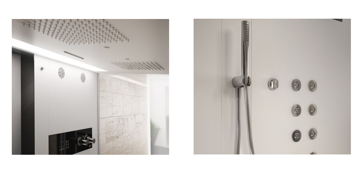 Душевая кабина пристенная Frame In2 9448-27619 Jacuzzi 944827619 - Вид №1