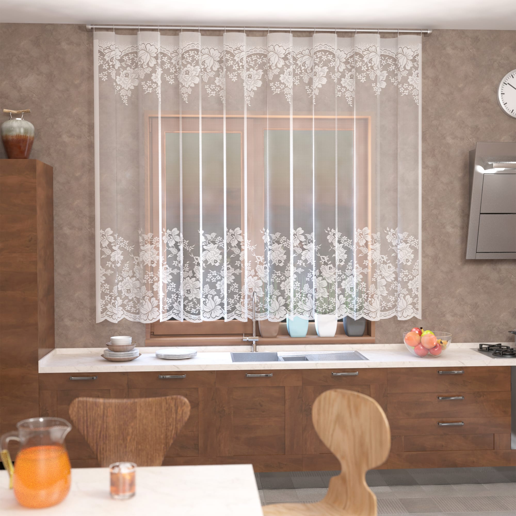 82633557 Тюль на ленте для кухни «Ника» 255х165 см цвет белый Santreyd  - Вид №7