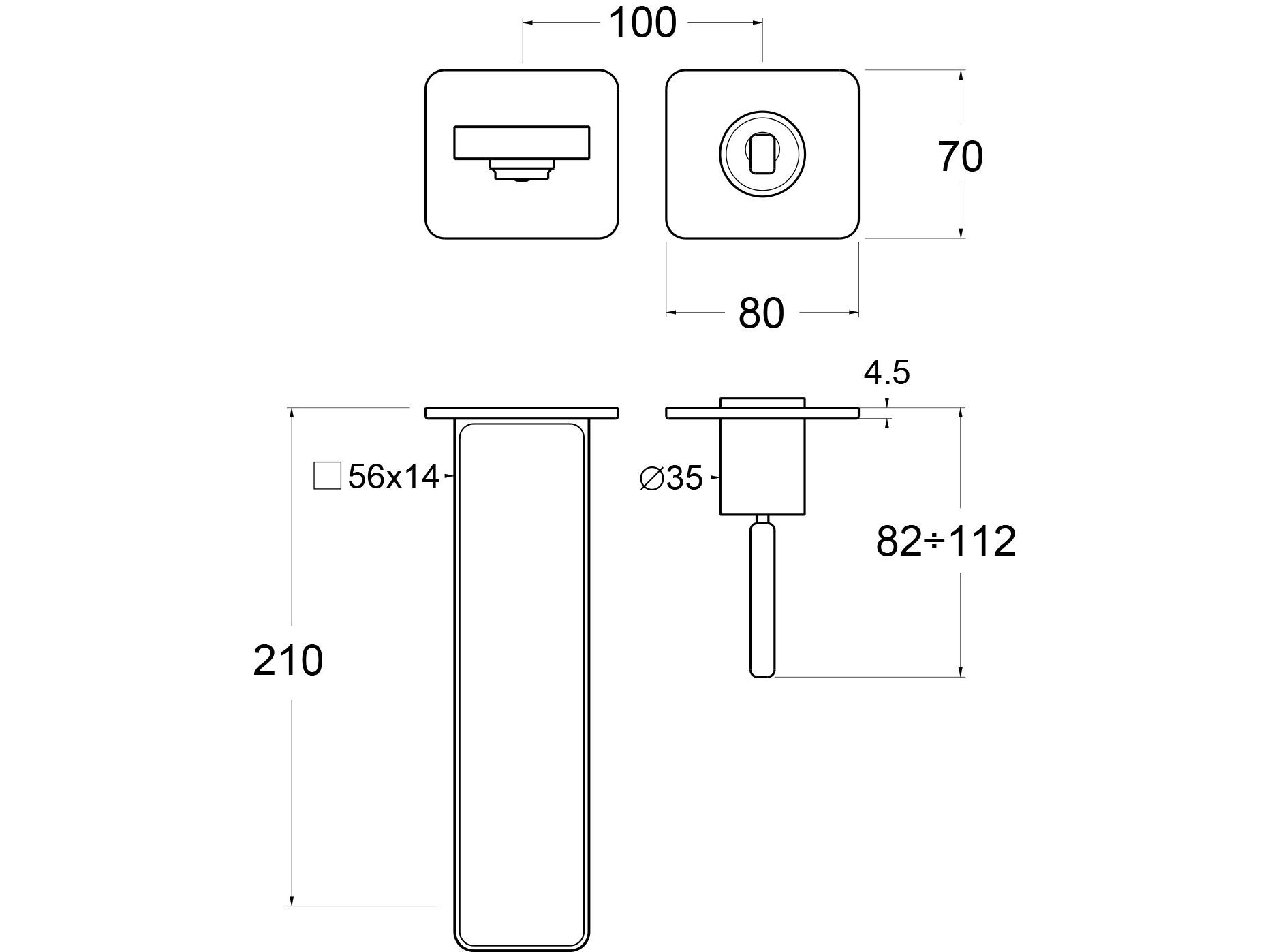 Настенный смеситель для раковины без слива GUGLIELMI RUBINETTERIE GZero ARCH-00095774 - Вид №6