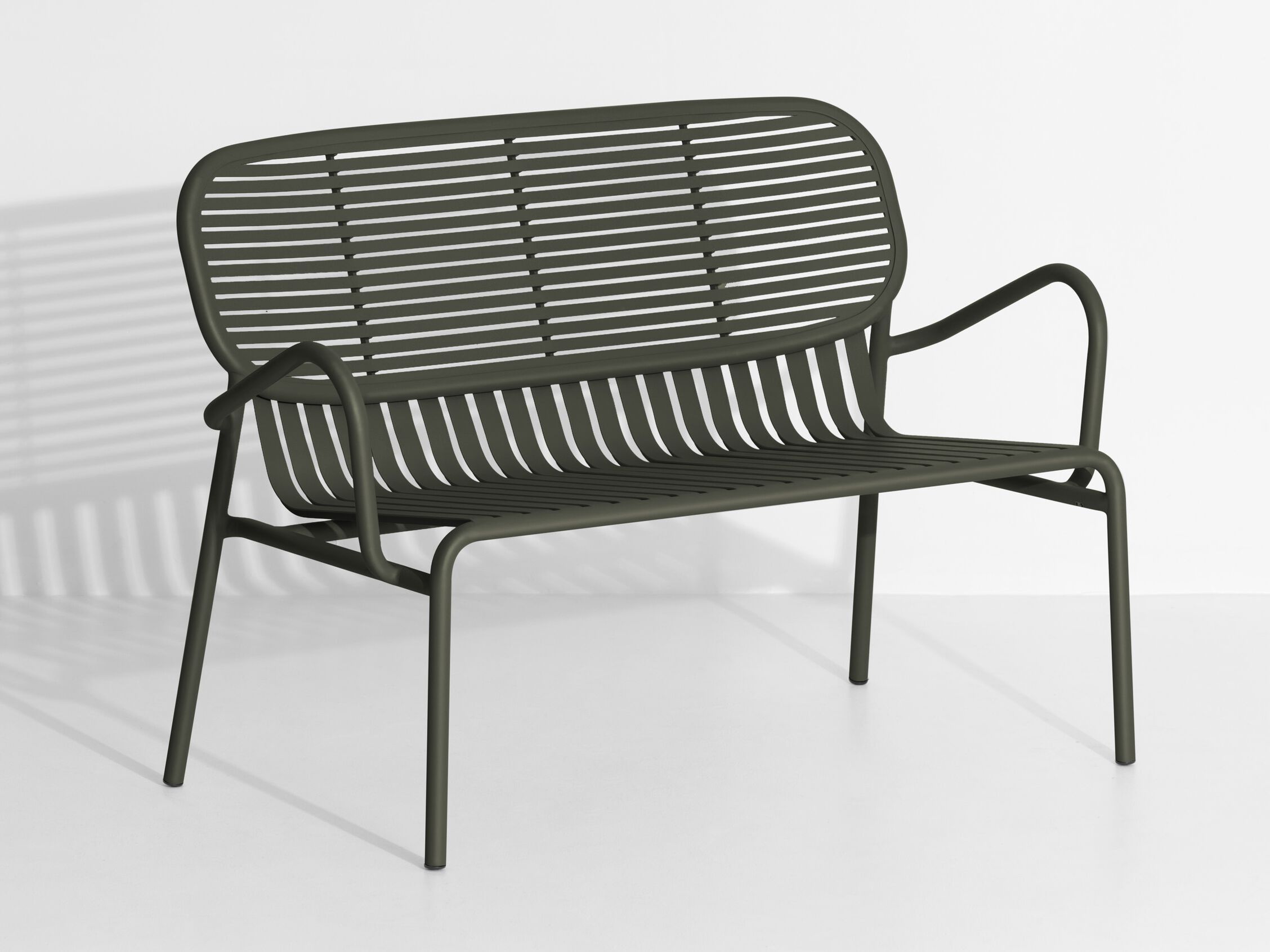 Алюминиевая садовая скамейка с порошковым покрытием с подлокотниками Petite Friture выходные ARCH-00120153 - Вид №28