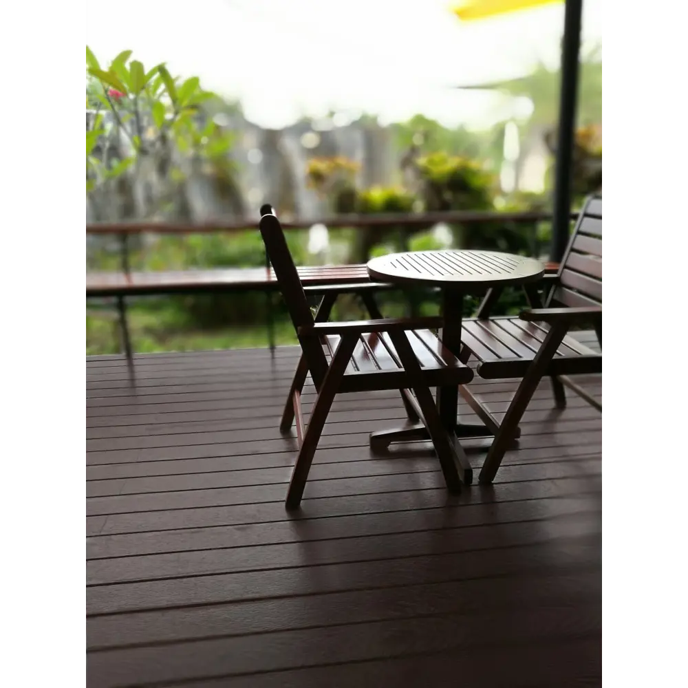 Террасная доска Holzhof Classic Венге - премиальное покрытие для открытых пространств 89357805 STLM-1015262 - Вид №3