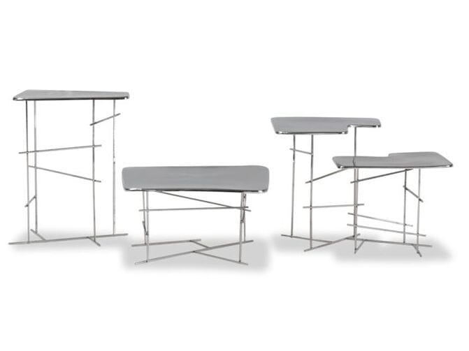 Журнальный столик из нержавеющей стали Baxter COPENAGHEN ARCH-00000051