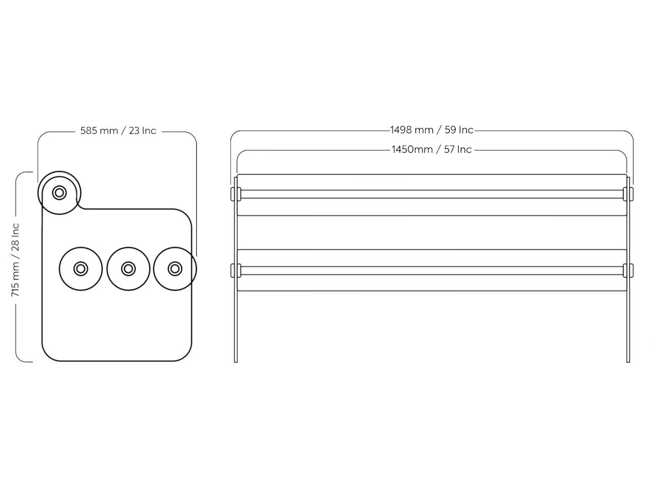 Мягкая скамья со спинкой KUUMO MW04 ARCH-00144292 - Вид №2