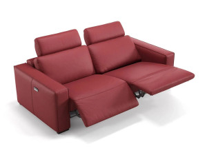 3-местный кожаный диван