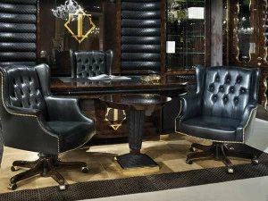 Turri Кожаное кресло руководителя с подлокотниками Orion