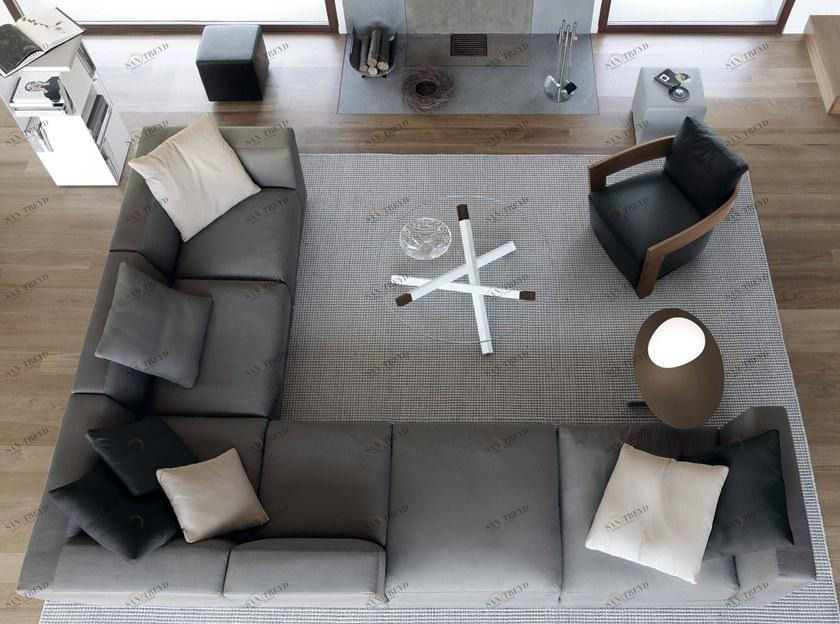 JESSE 5-местный модульный угловой диван в ткани Pashà Pasha sun-id-1502738