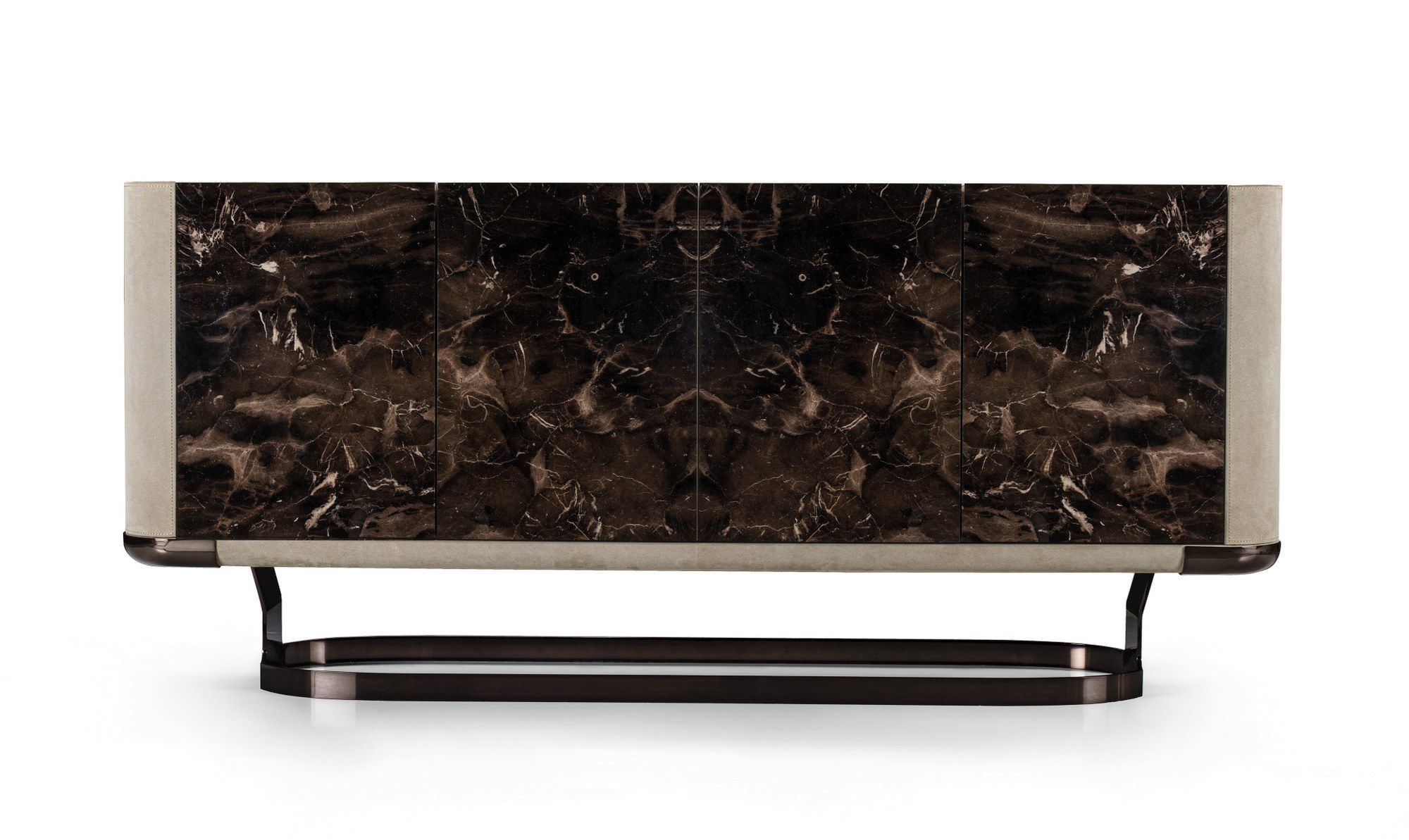 Двухсторонняя мебель из мрамора и кожи с дверями Longhi Loveluxe 2021-Rhythm'21 collection ARCH-00051815 - Вид №2