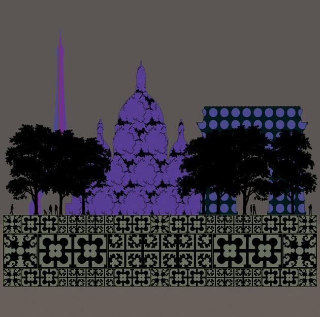 CONCEPTUWALL Клейкое оформление на флизелиновой бумаге Paris sun-id-1442378 - Вид №2