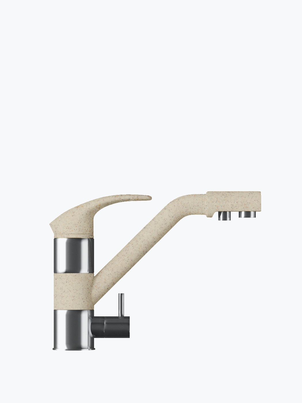 694302 Смеситель кухонный "Дуо" в тон мойки Polygran 