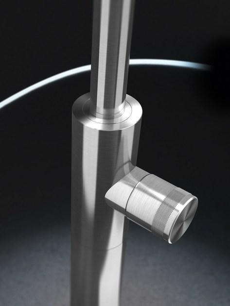 HIR7L Radomonte Смеситель для раковины напольный, однорычажный, из полированной нержавеющей стали,  HIRO - Вид №1