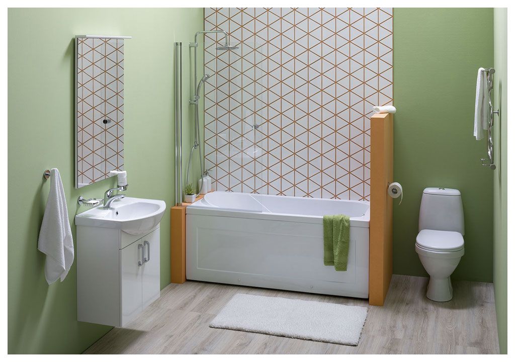 Тумба с раковиной Aquanet Ирис 60 белый (2 дверцы) 0019838000182641 - Вид №4