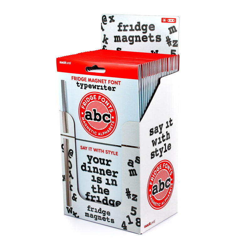 Магниты на холодильник черные Alphabet SUCK UK  00-3871388 Черный  - Вид №5