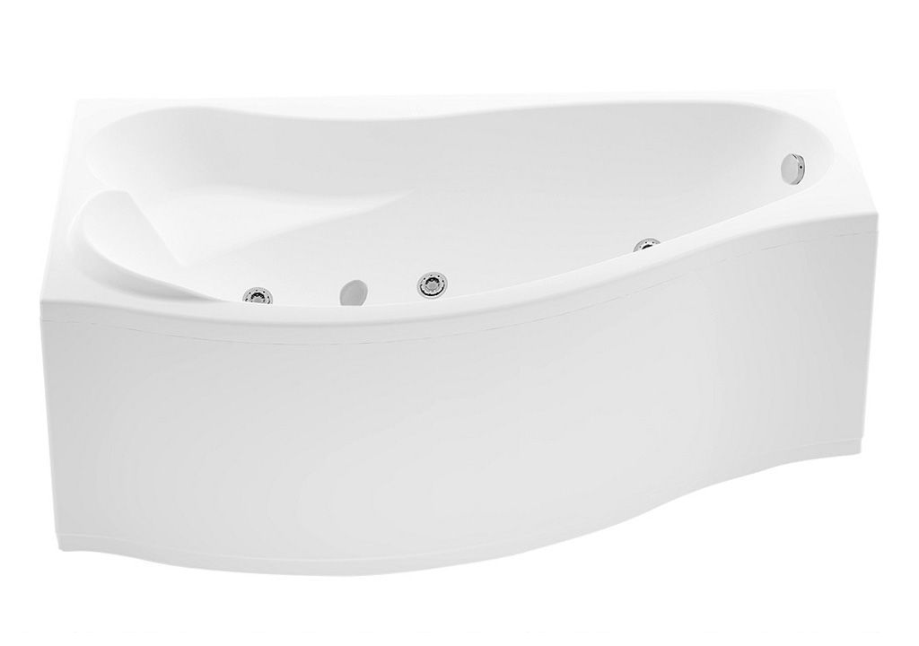 Акриловая ванна Aquanet Palma 170x90/60 L (каркас + смеситель Aquanet Practic 2 AF111-63B) 002040220018363100216780 - Вид №3