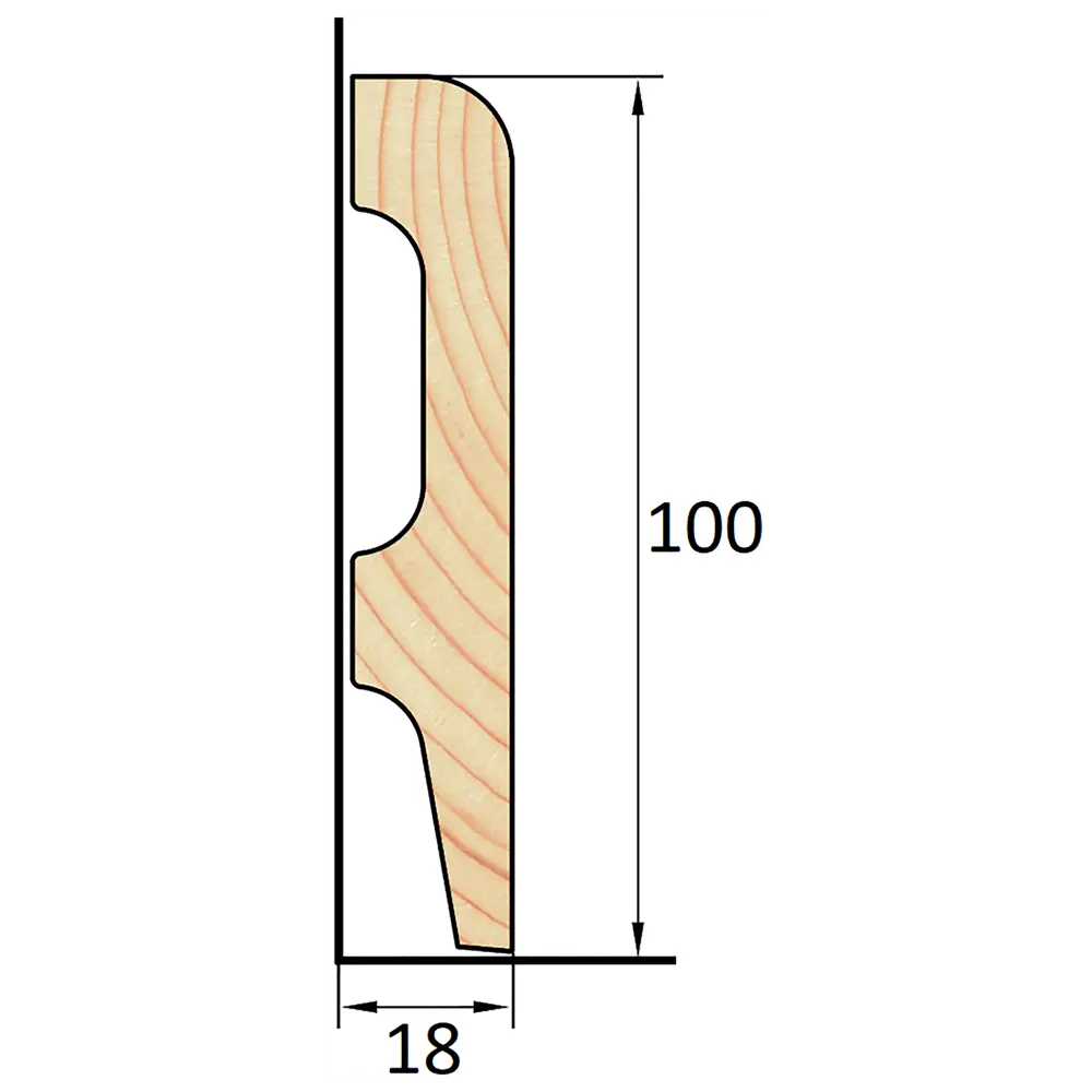 АРЕЛАН | Широкий евро-плинтус из массива сосны для элегантной отделки 81960909 STLM-0015481 - Вид №3