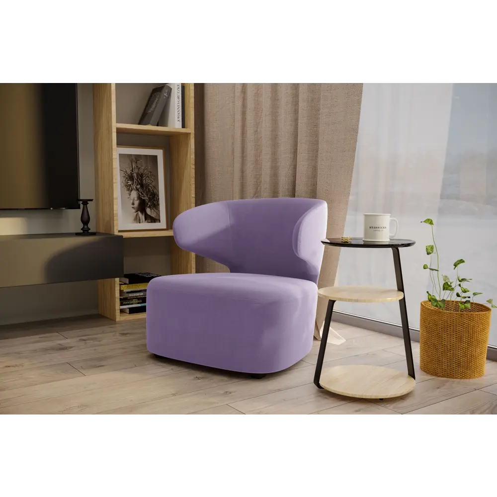 Кресло полиэстер Ицар 79x82x72 см цвет фиолетовый Camaro 16 SEASONS STLM-2067294 - Вид №3