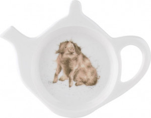 10582931 Royal Worcester Подставка для чайного пакетика Royal Worcester "Забавная фауна, Трюфельная свинья" 13см Фарфор костяной
