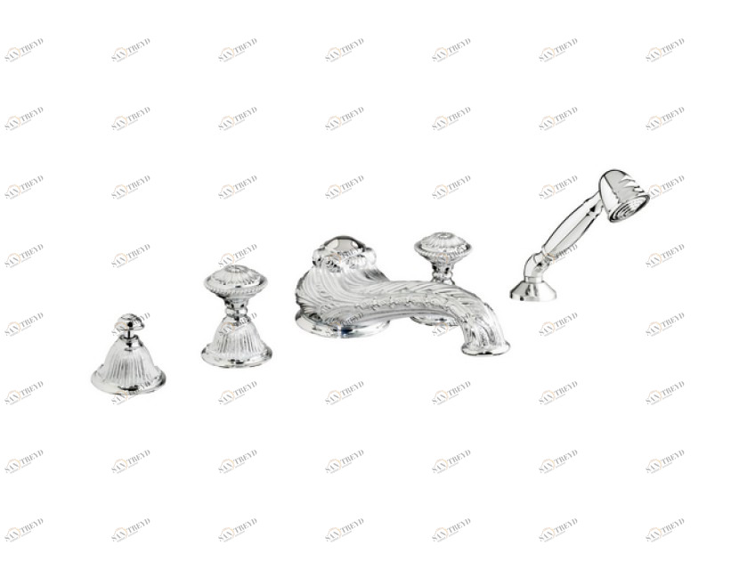 230416.A010.50 Набор для ванны с пятью отверстиями Яркий хром Mestre Versailles