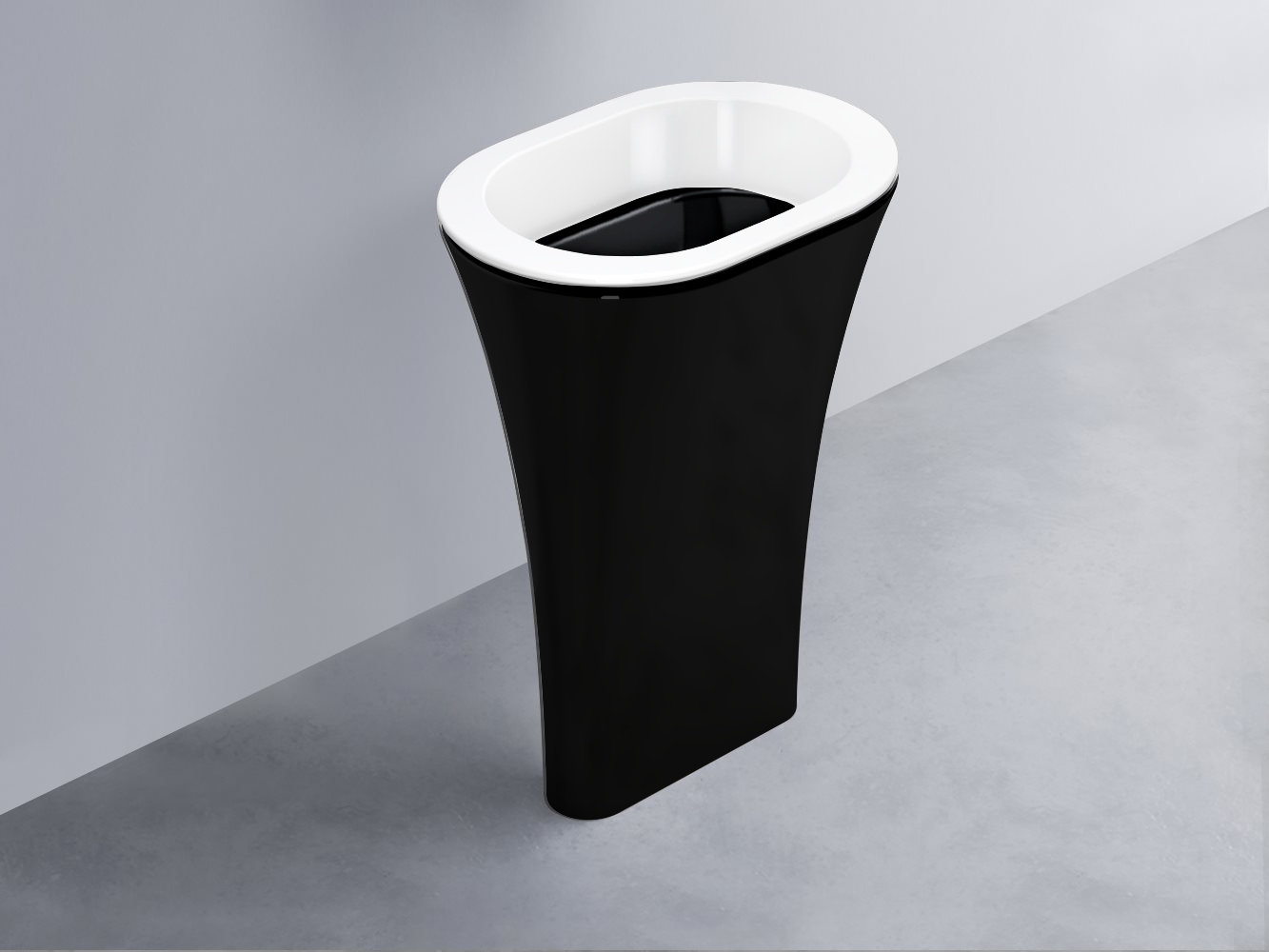 AMLA65-BL+AMPILO-N+AMCOLO-N Раковина Amedeo Ovale отдельностоящая cielo Enjoy + Amedeo Ceramica Cielo
